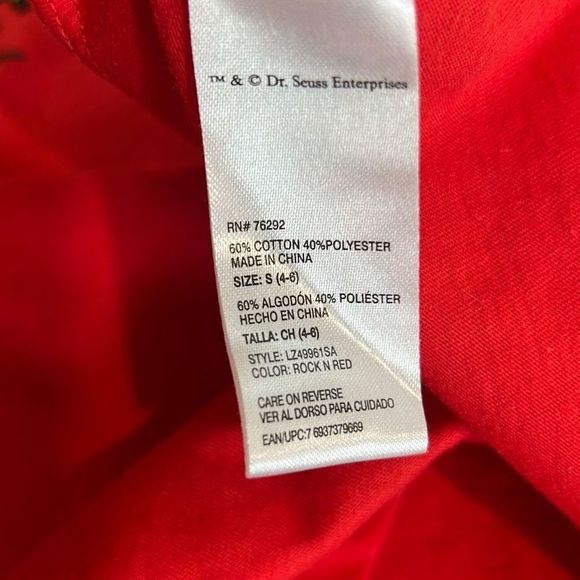 Grinch “Don’t Be A Grinch” Pajama Set Small 4 6 Matching Christmas - Picture 4 of 10